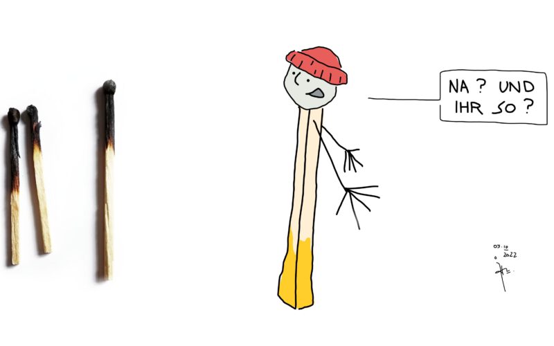 276°  sosein als streichholz